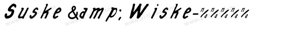 Suske & Wiske字体转换